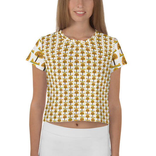 Women's Lucky Gold Coin Tree All Over Print Shirt