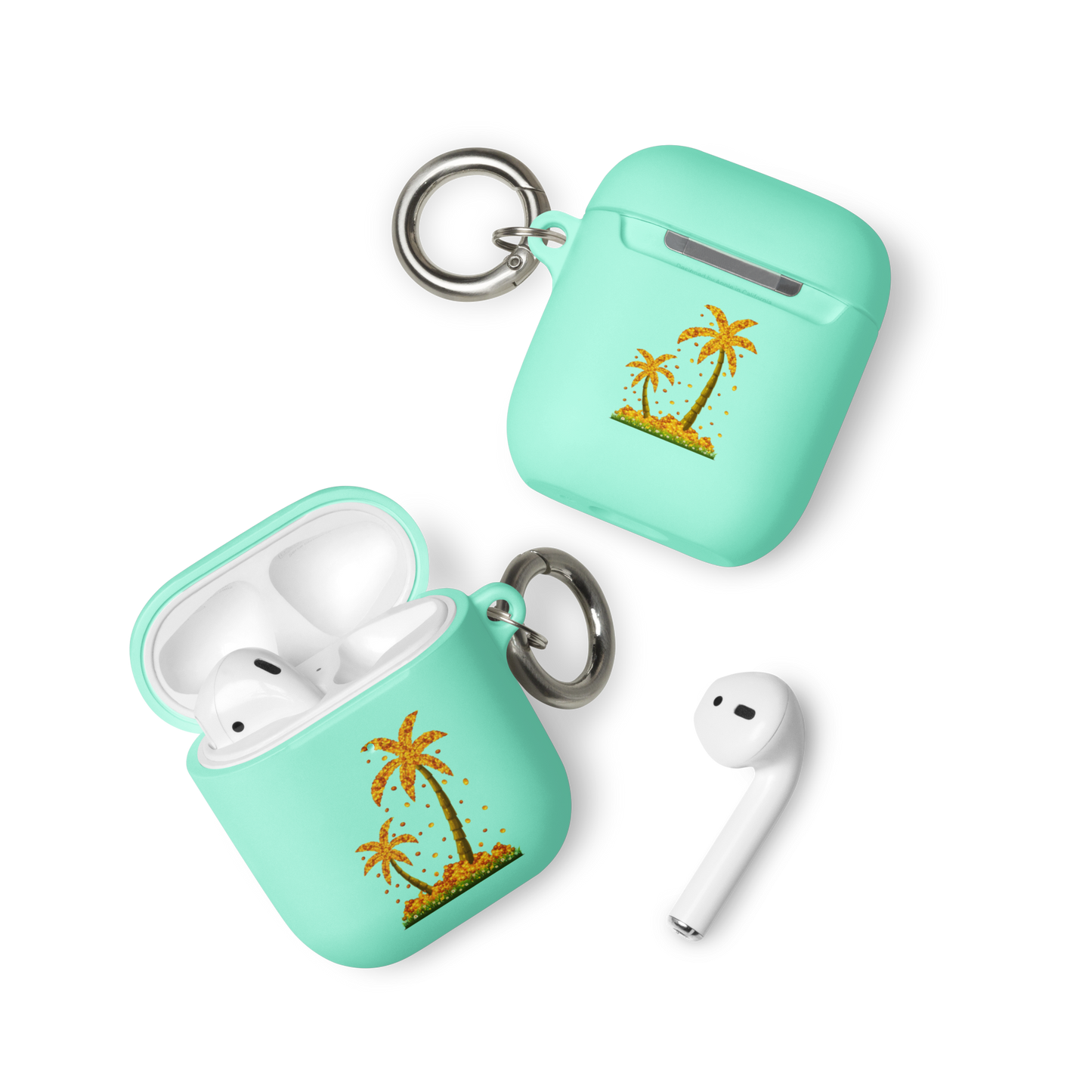 Lucky Gold Coin Palm Trees AirPods case