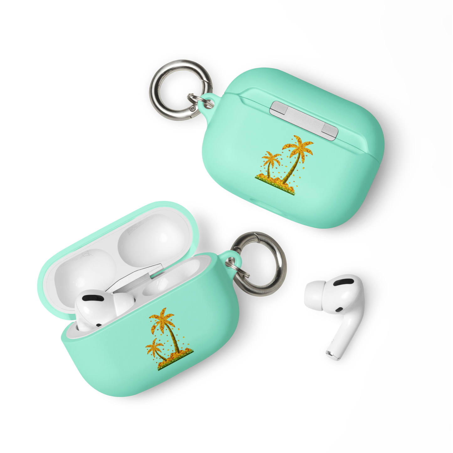 Lucky Gold Coin Palm Trees AirPods case