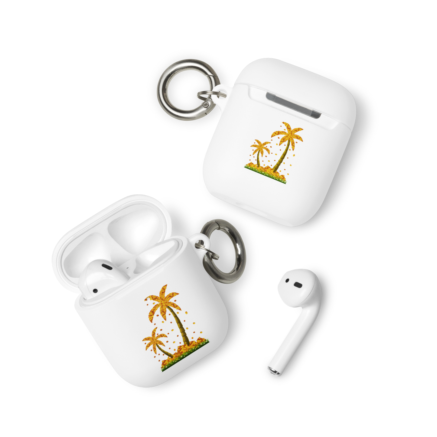 Lucky Gold Coin Palm Trees AirPods case