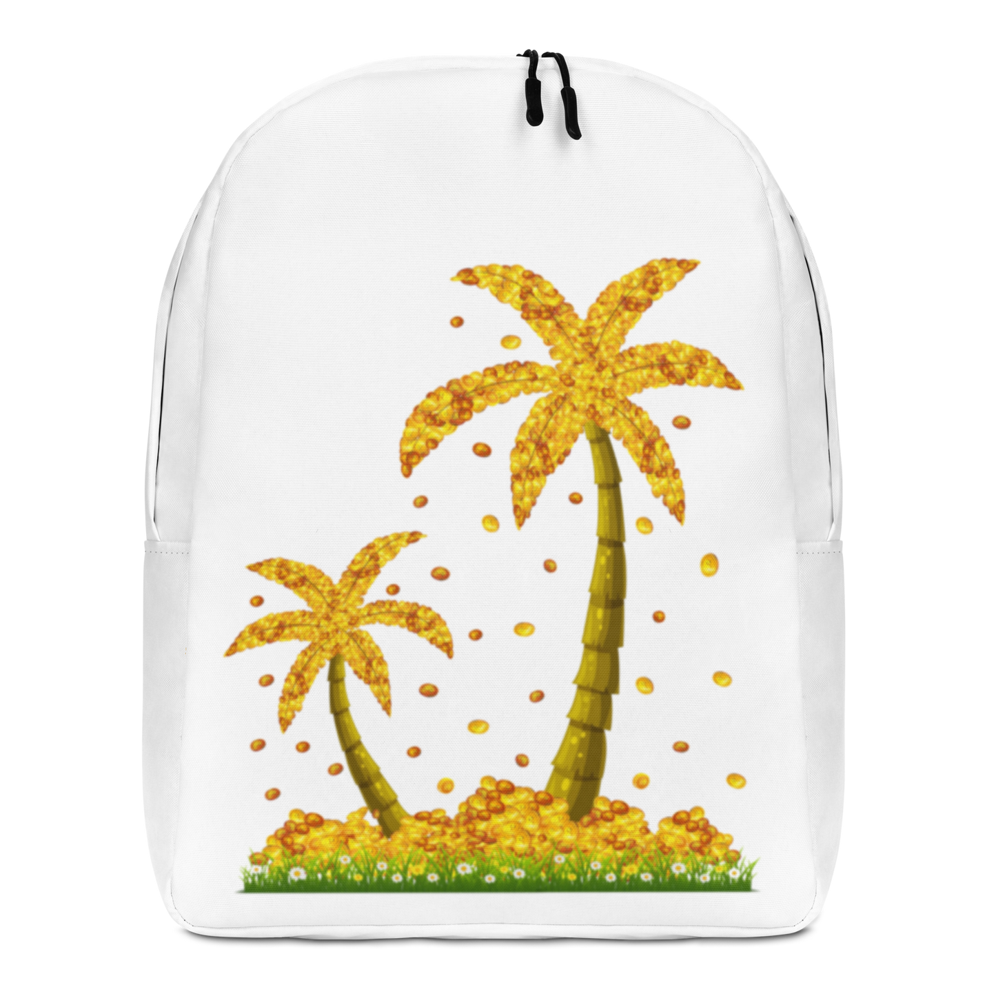 Lucky Gold Coin Palm Trees Backpack