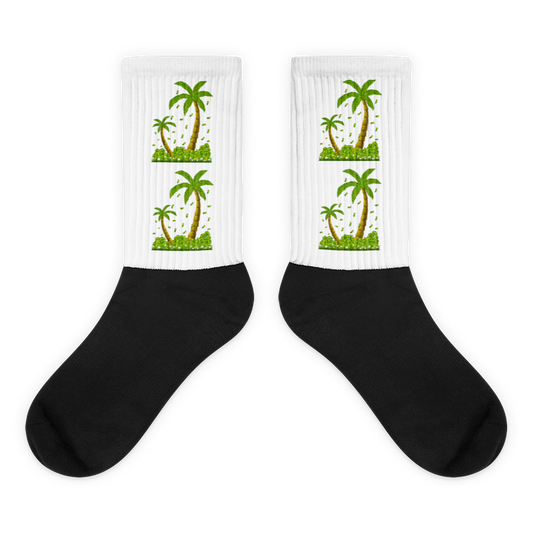 Lucky Money Palm Trees Socks