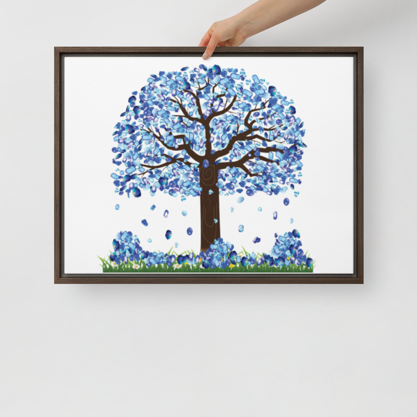 Lucky Diamond Tree Canvas, 18in X 24in