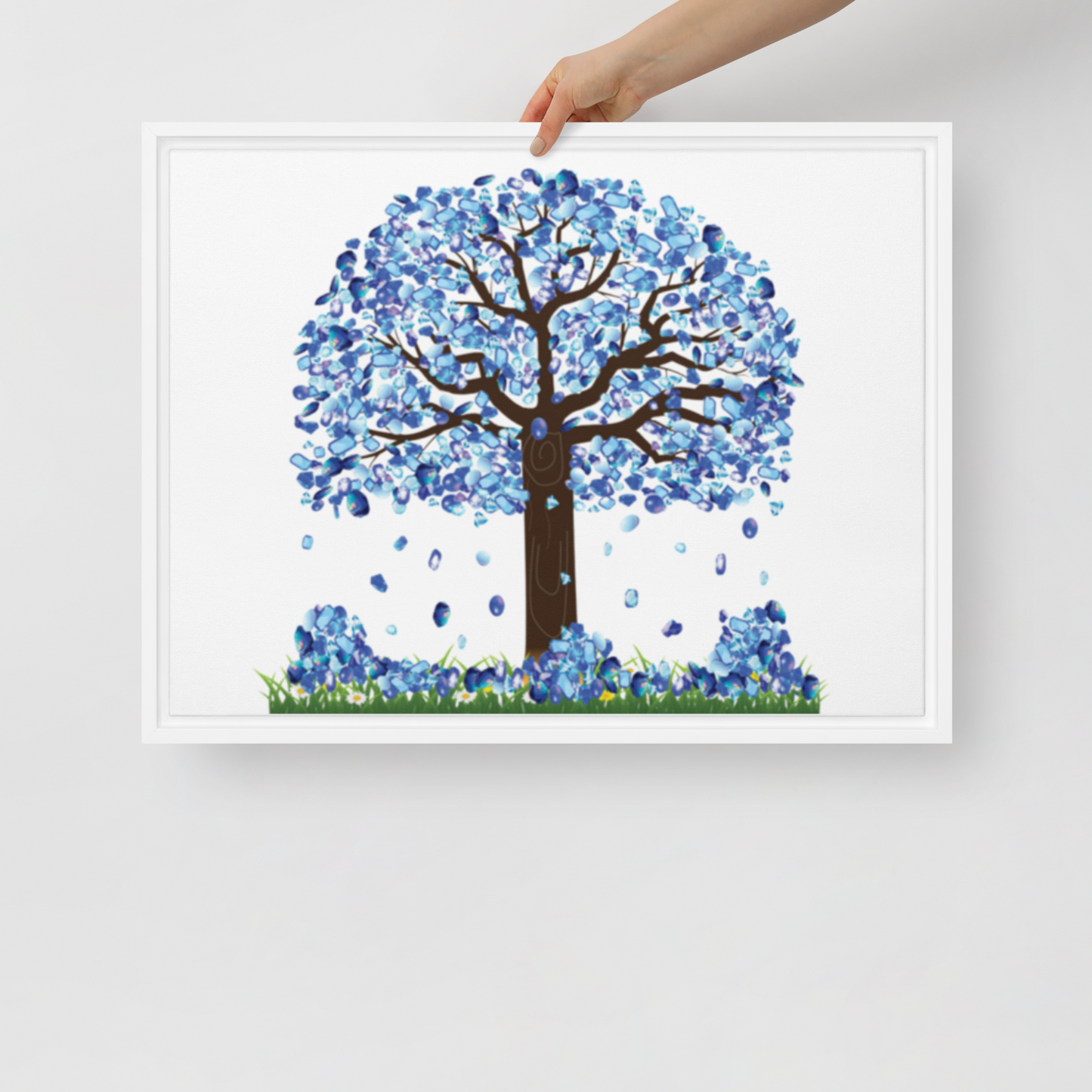 Lucky Diamond Tree Canvas, 18in X 24in