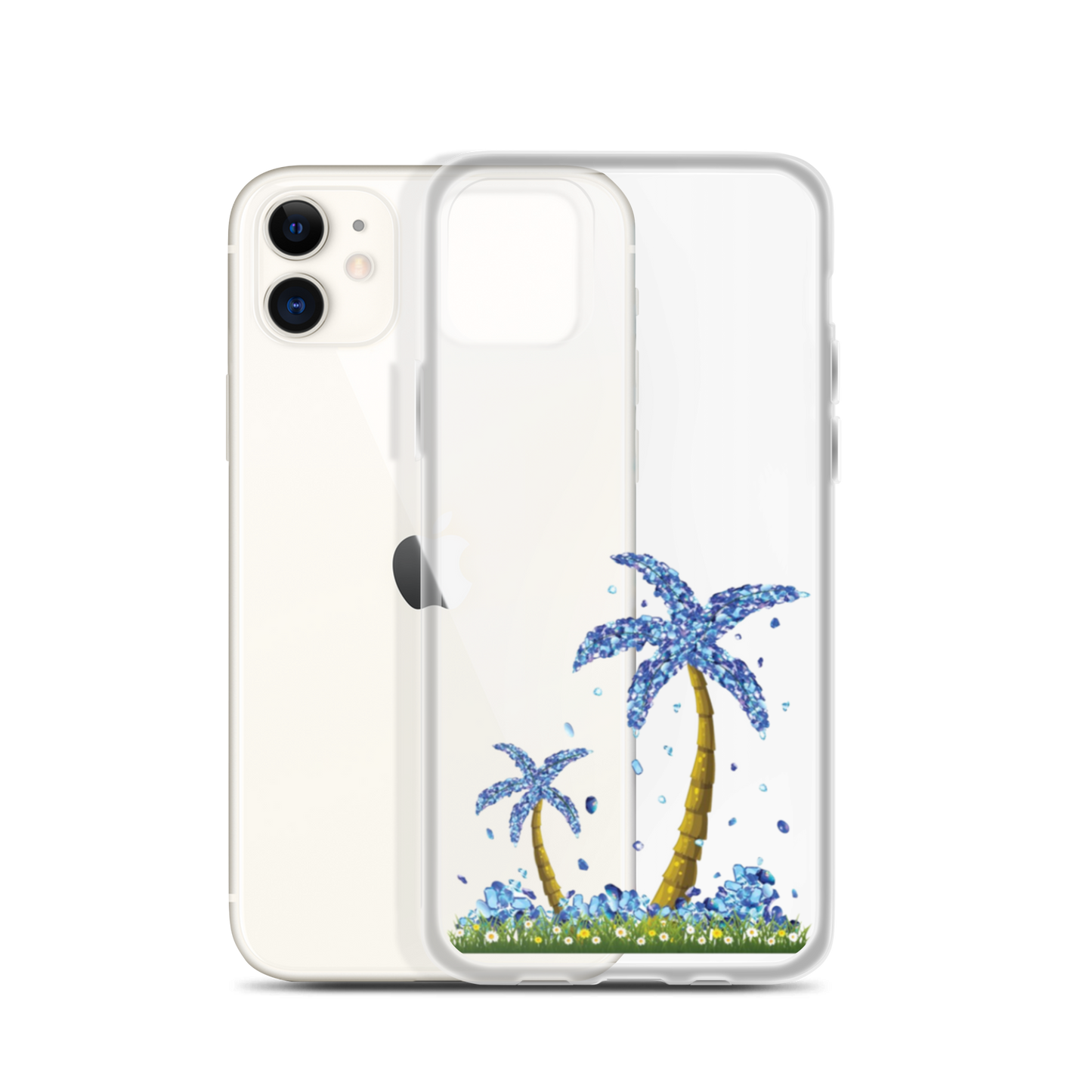 Lucky Diamond Palm Trees iPhone Case