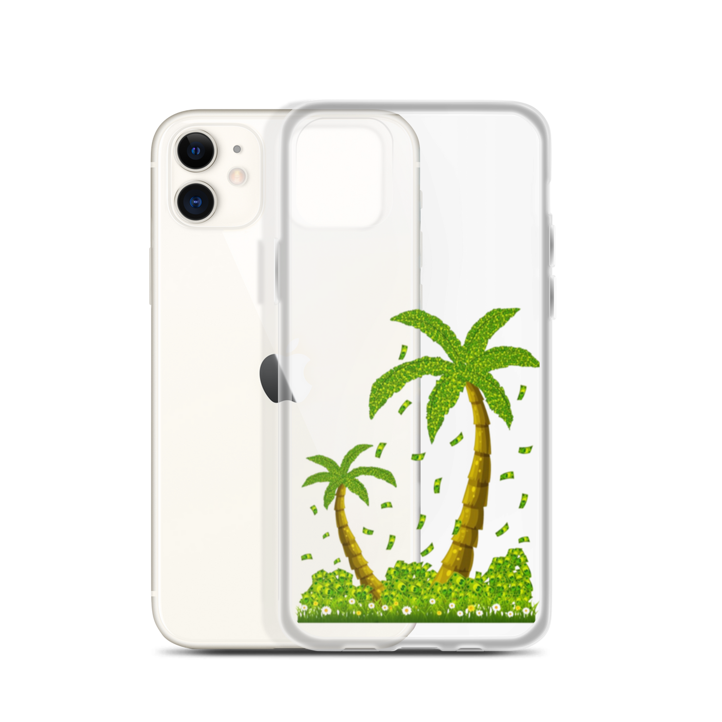 Lucky Money Palm Trees iPhone Case