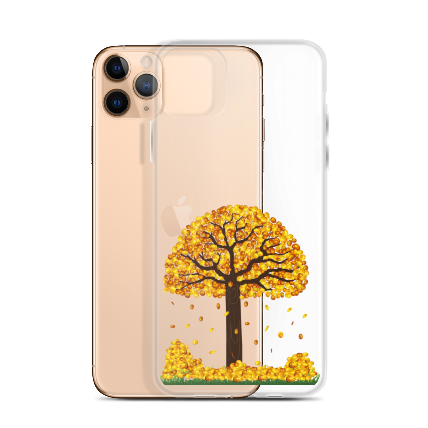 Lucky Gold Coin Money Tree iPhone Case