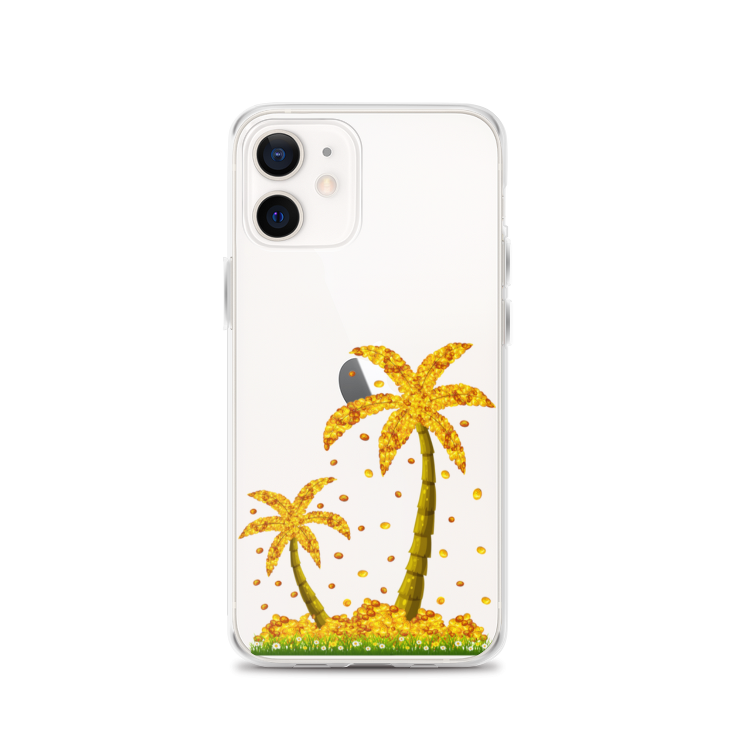 Lucky Gold Coin Palm Trees iPhone Case