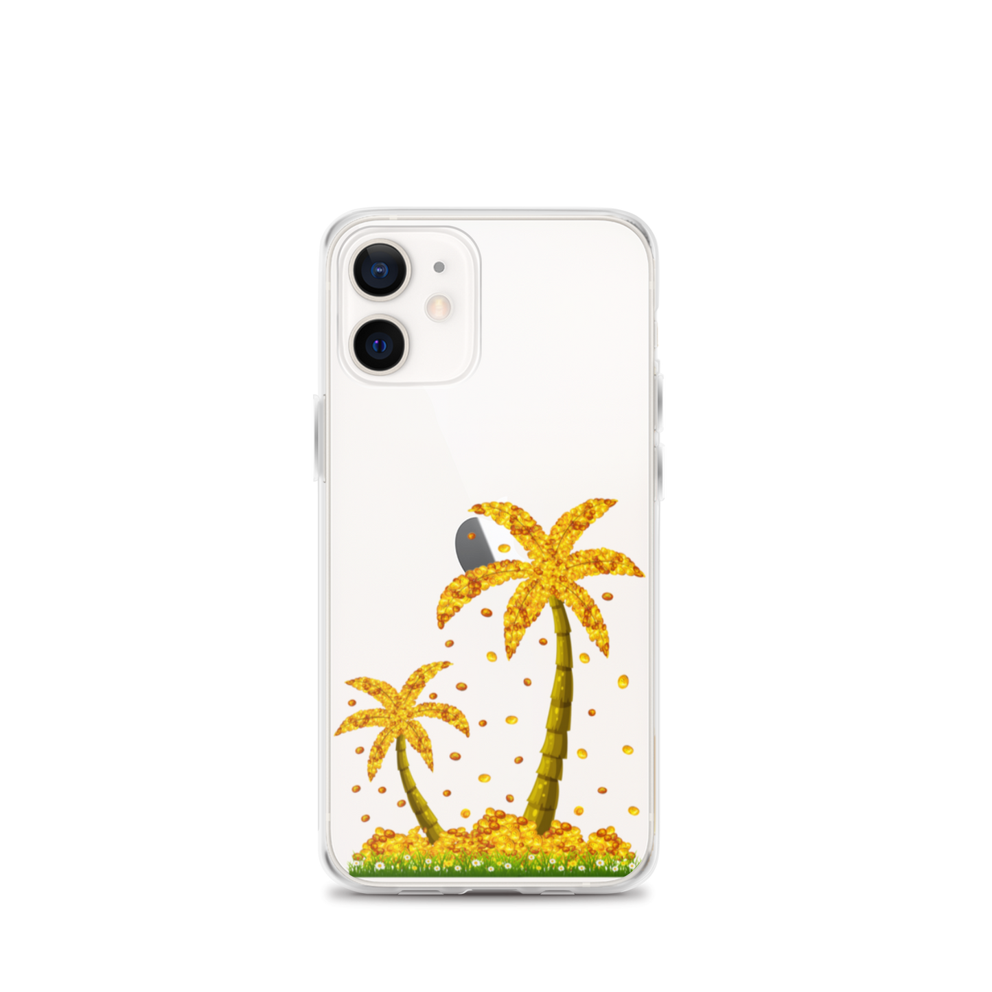 Lucky Gold Coin Palm Trees iPhone Case