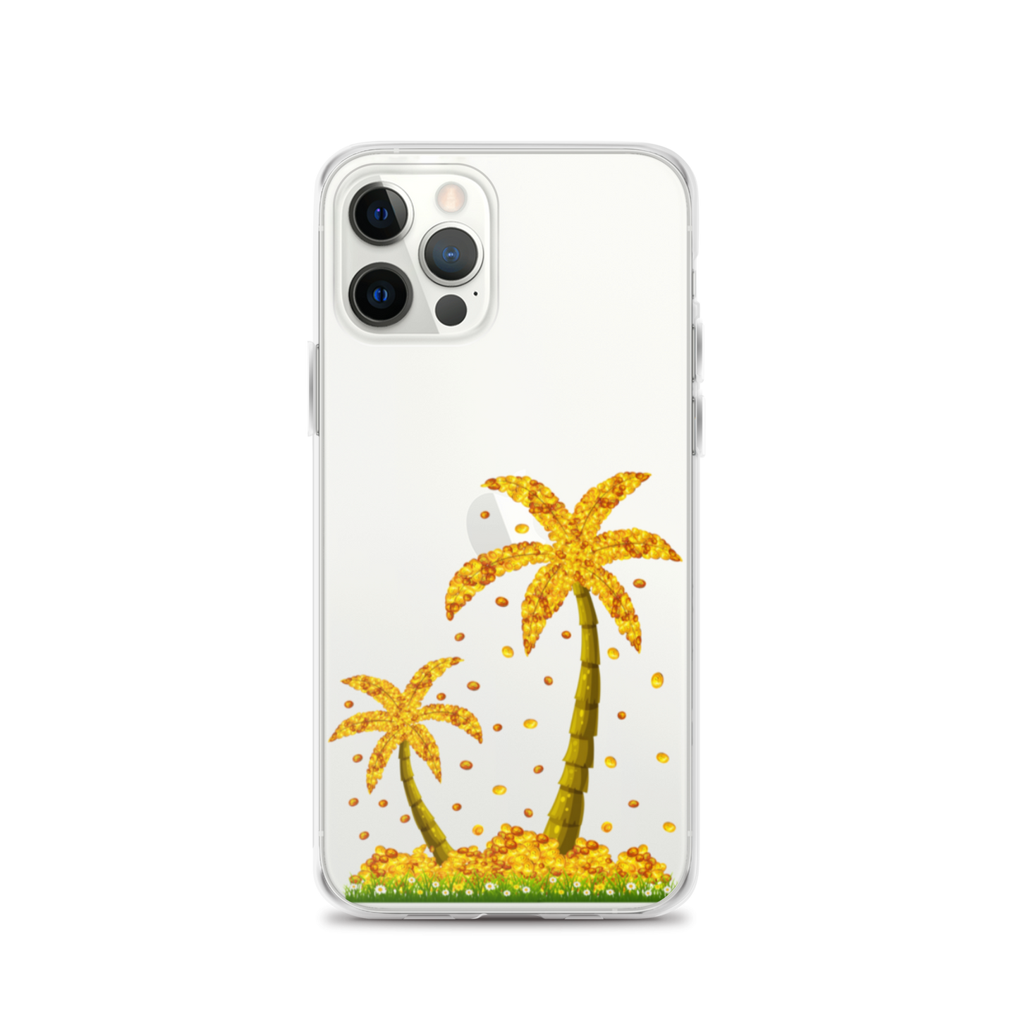 Lucky Gold Coin Palm Trees iPhone Case