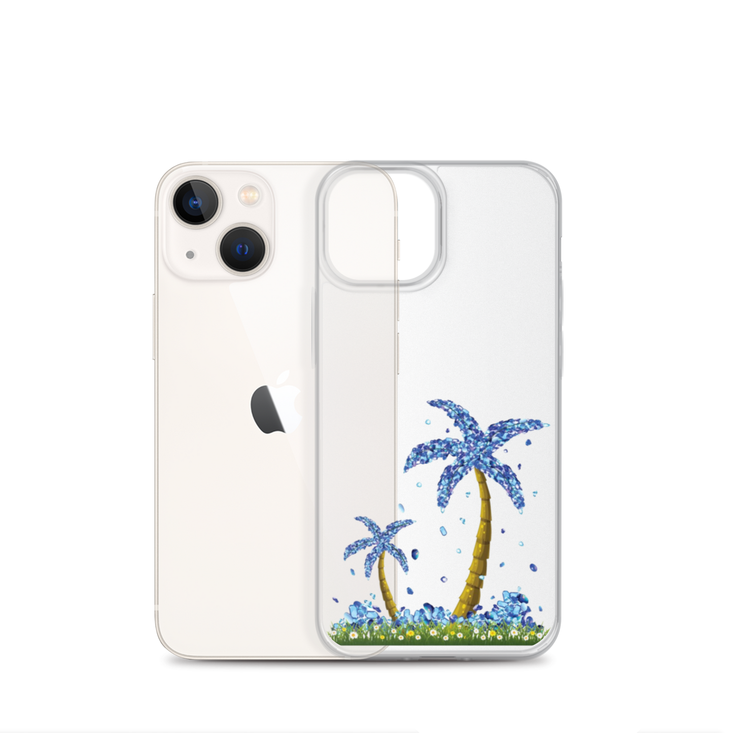 Lucky Diamond Palm Trees iPhone Case