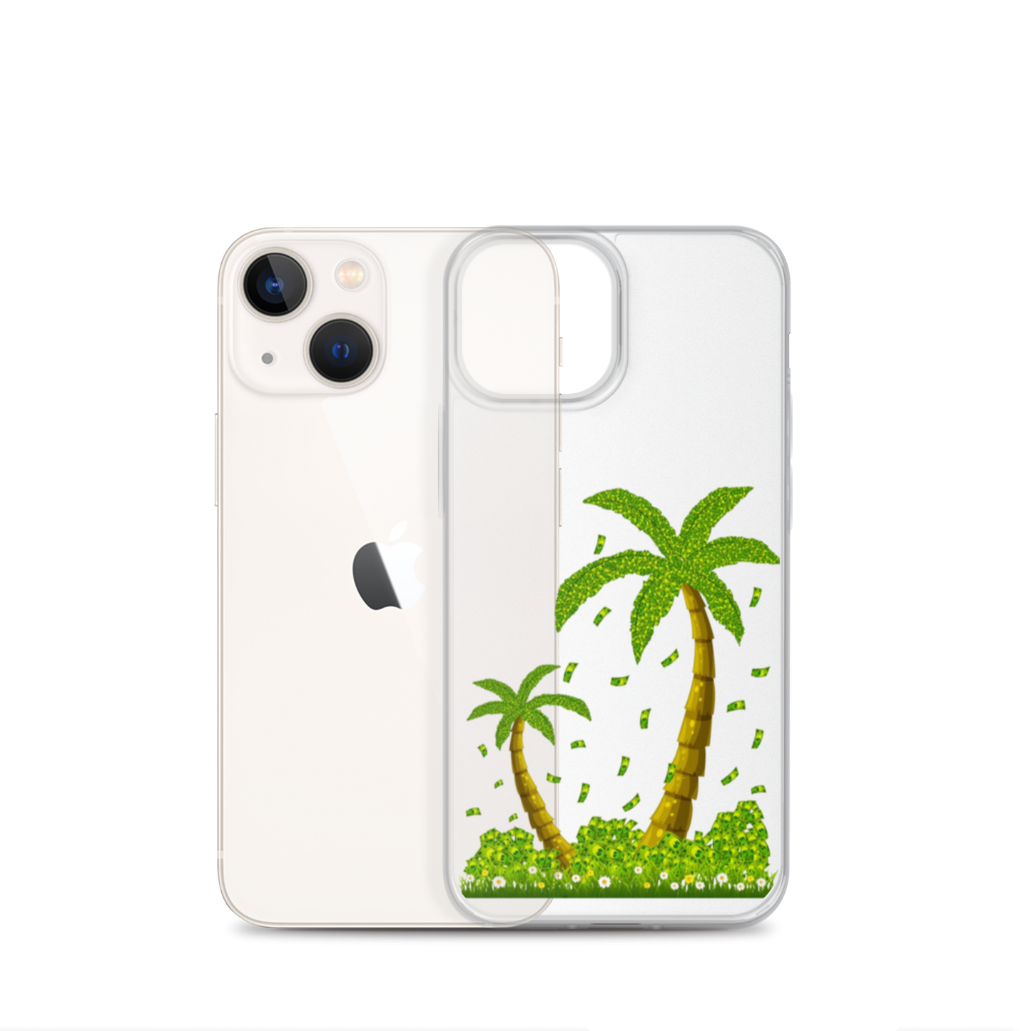 Lucky Money Palm Trees iPhone Case