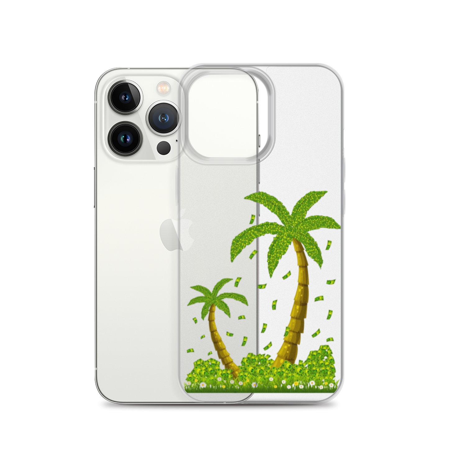 Lucky Money Palm Trees iPhone Case