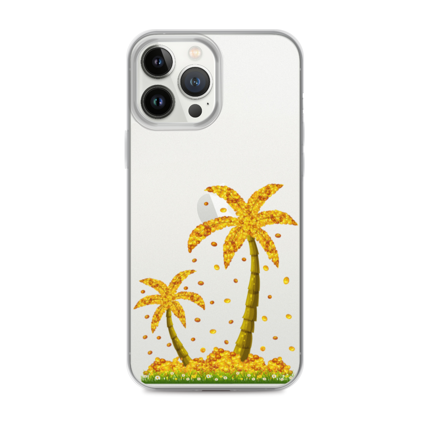 Lucky Gold Coin Palm Trees iPhone Case