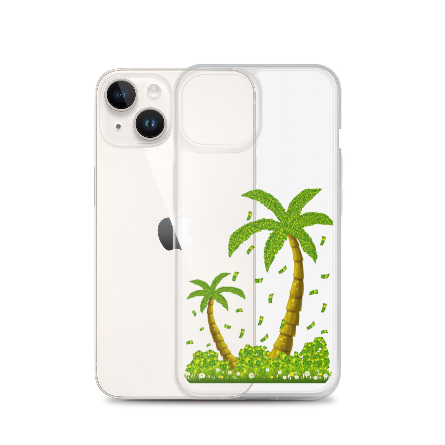 Lucky Money Palm Trees iPhone Case