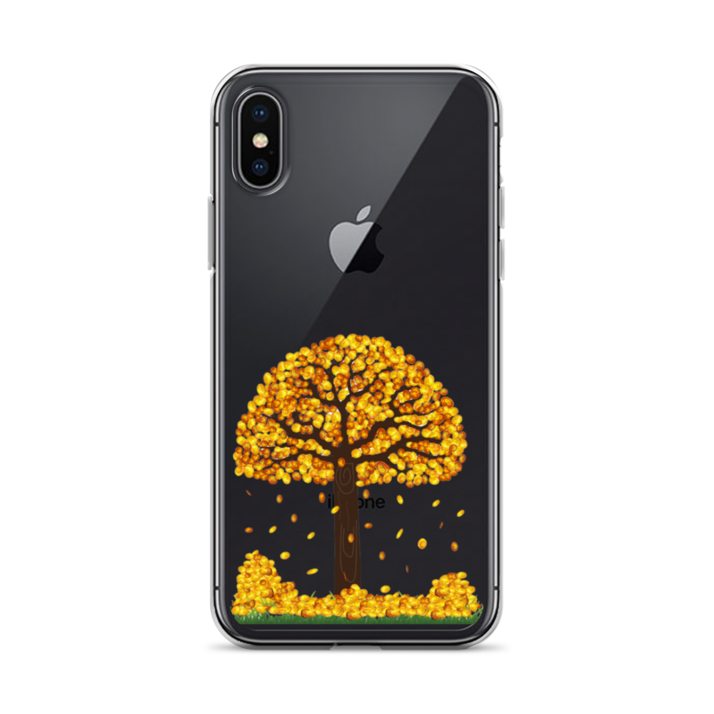 Lucky Gold Coin Money Tree iPhone Case