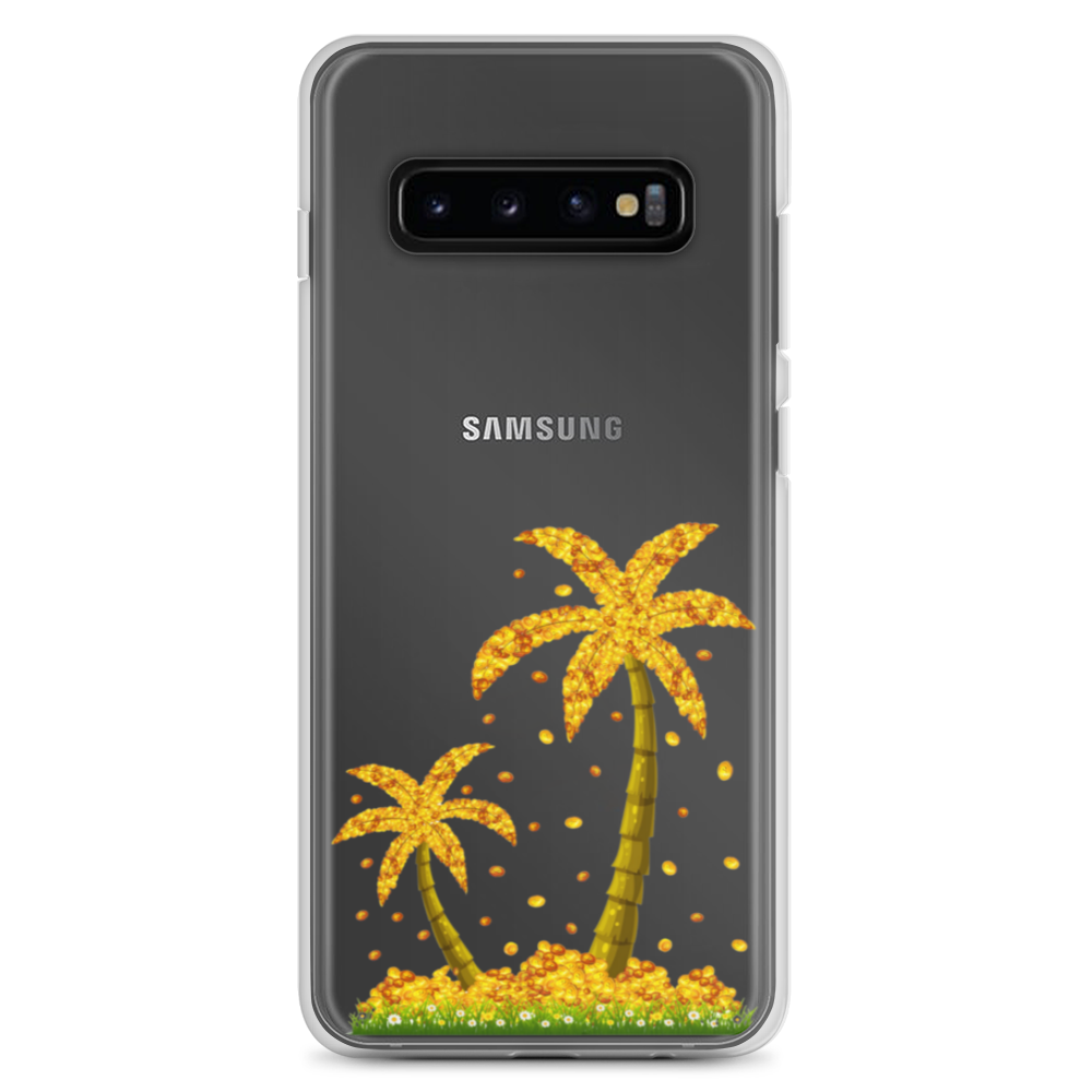 Lucky Gold Coin Palm Trees Samsung Case