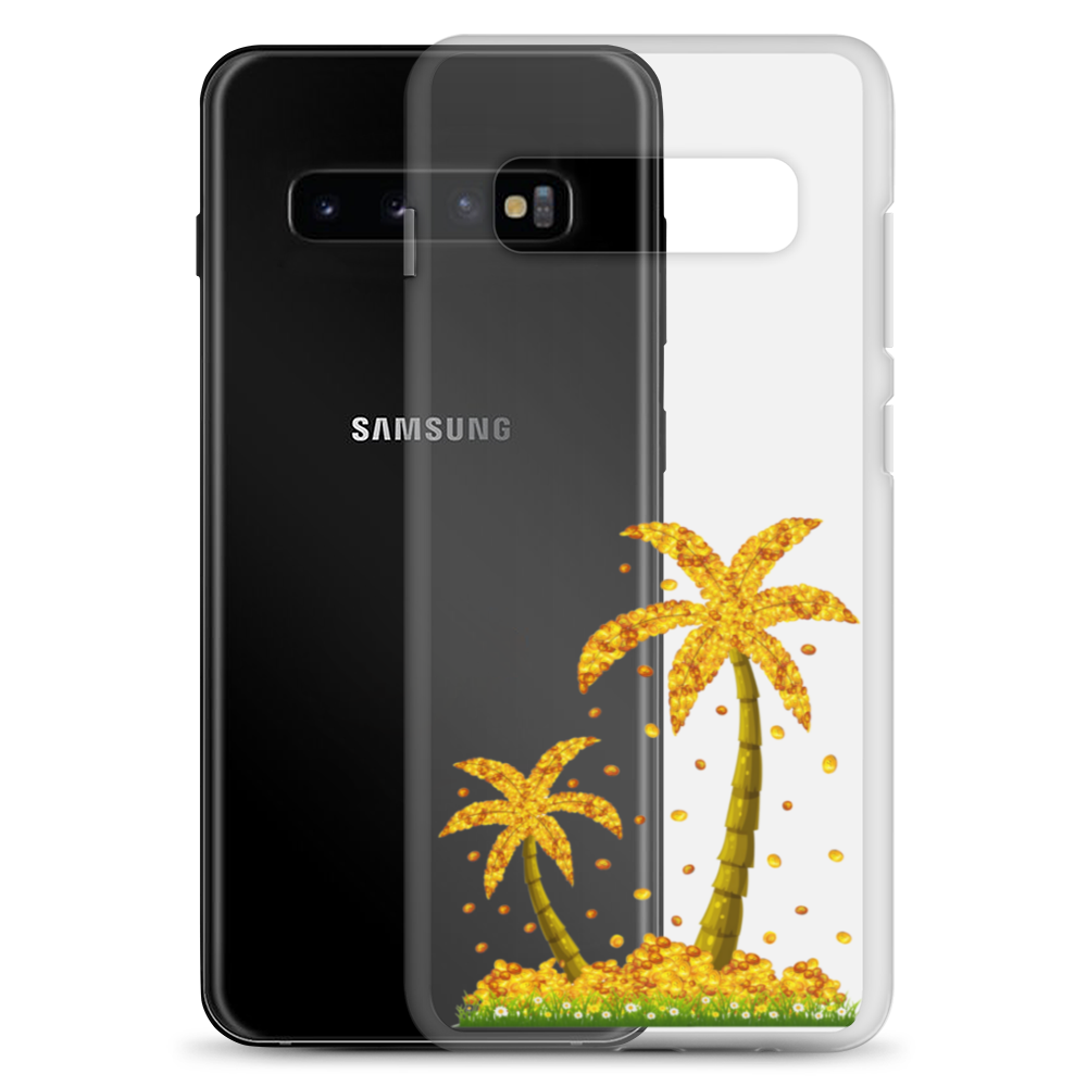 Lucky Gold Coin Palm Trees Samsung Case