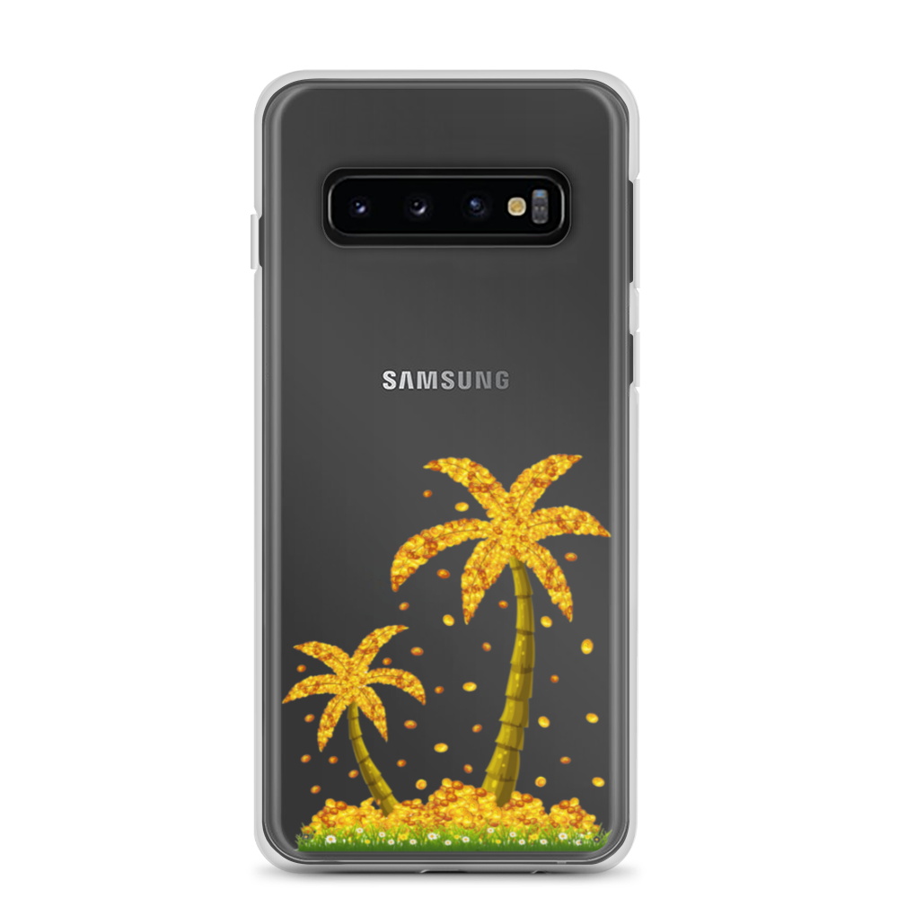 Lucky Gold Coin Palm Trees Samsung Case