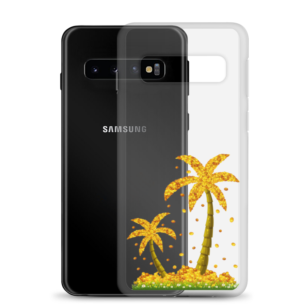 Lucky Gold Coin Palm Trees Samsung Case