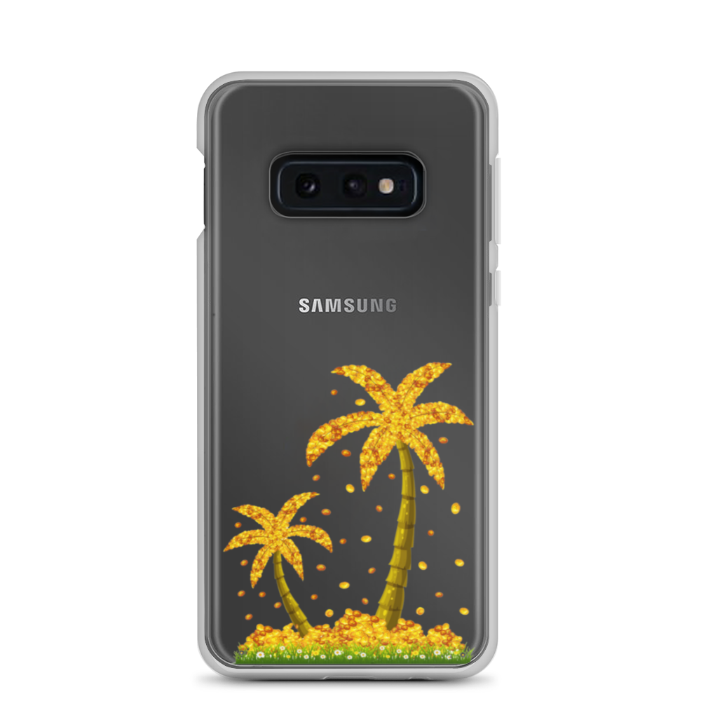 Lucky Gold Coin Palm Trees Samsung Case