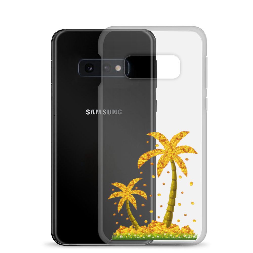 Lucky Gold Coin Palm Trees Samsung Case