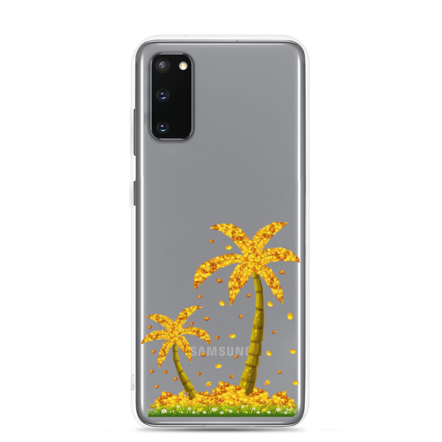 Lucky Gold Coin Palm Trees Samsung Case