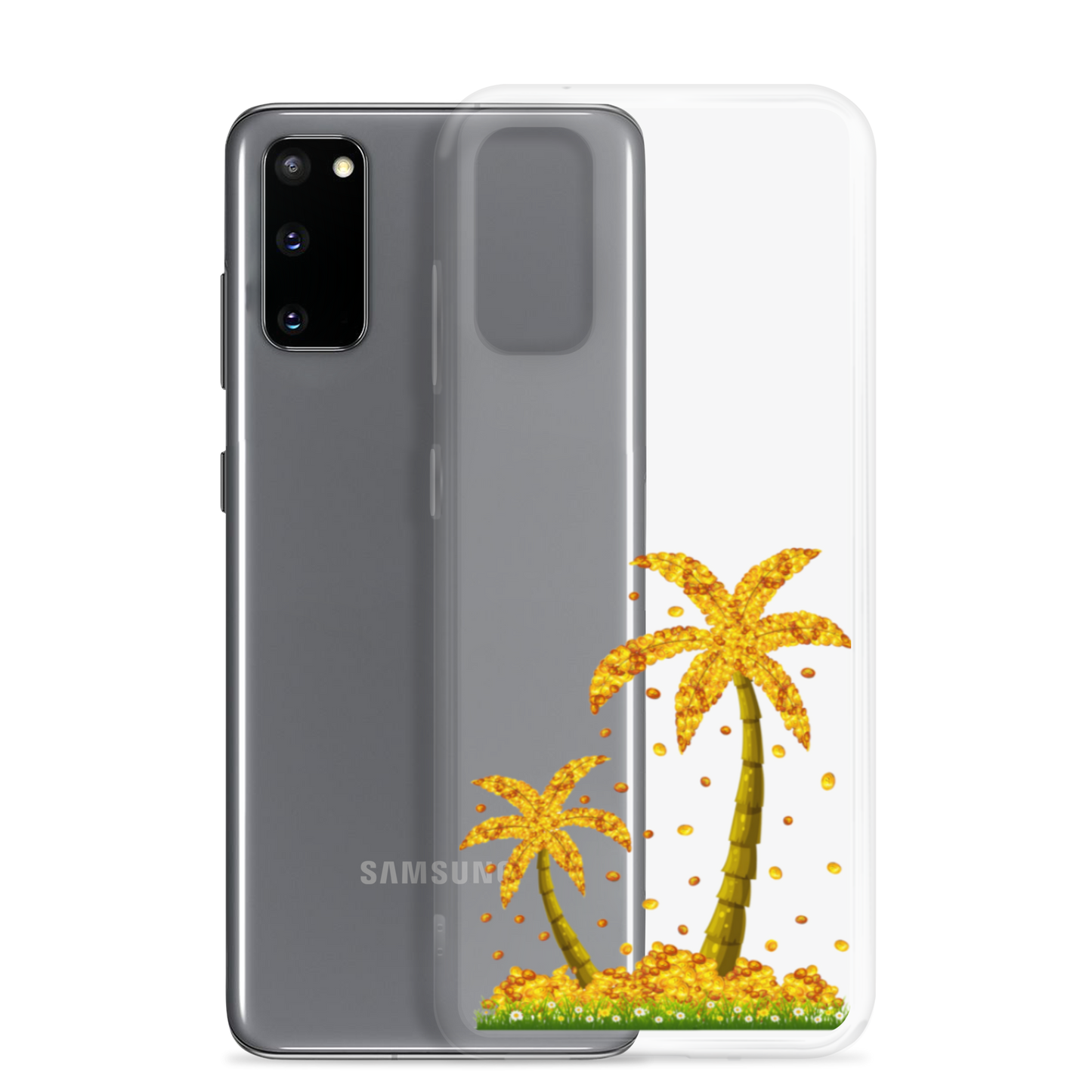 Lucky Gold Coin Palm Trees Samsung Case