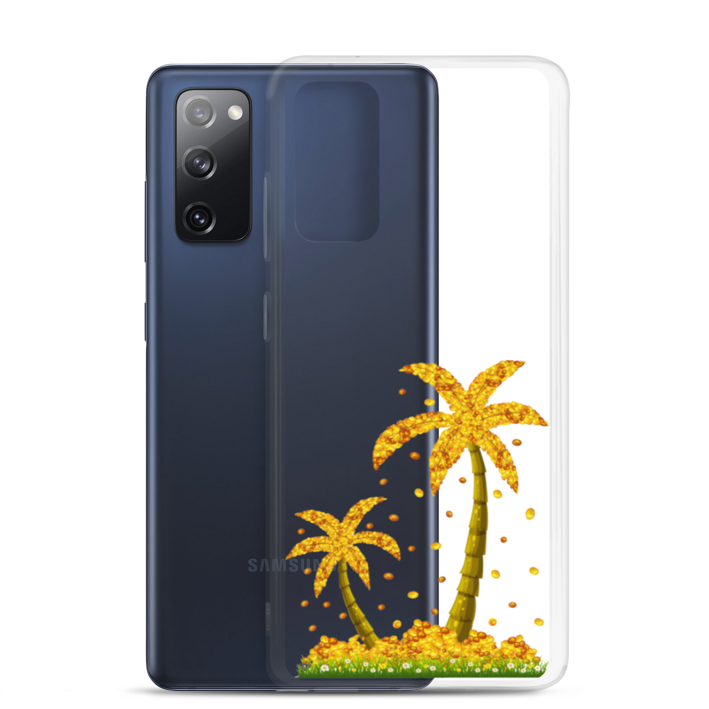 Lucky Gold Coin Palm Trees Samsung Case