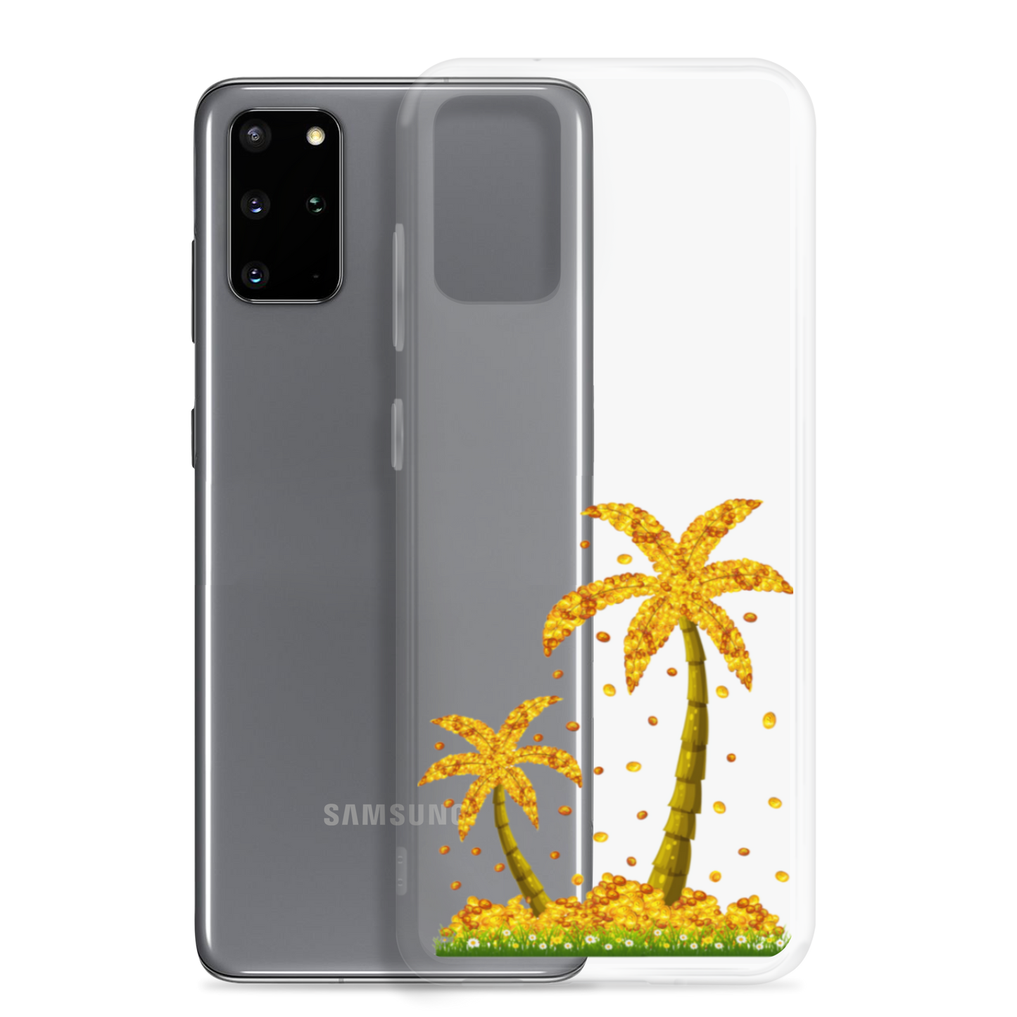 Lucky Gold Coin Palm Trees Samsung Case