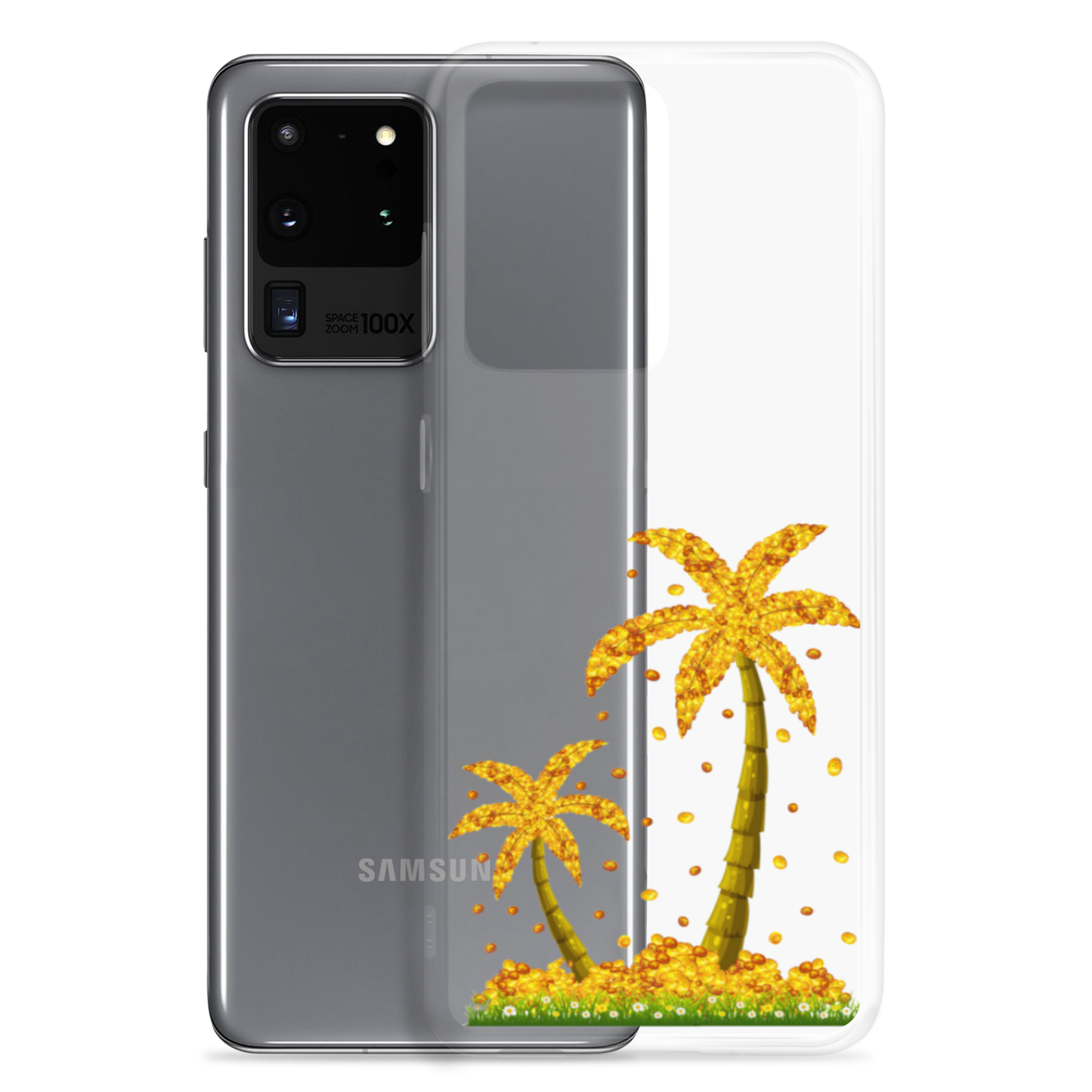 Lucky Gold Coin Palm Trees Samsung Case