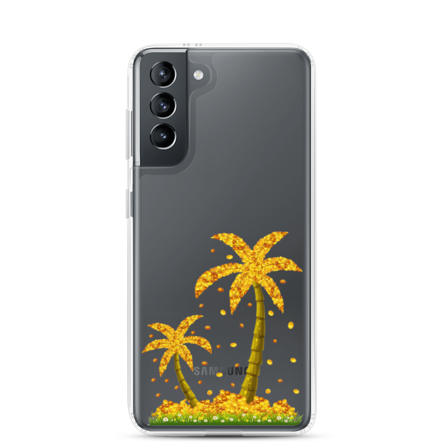 Lucky Gold Coin Palm Trees Samsung Case