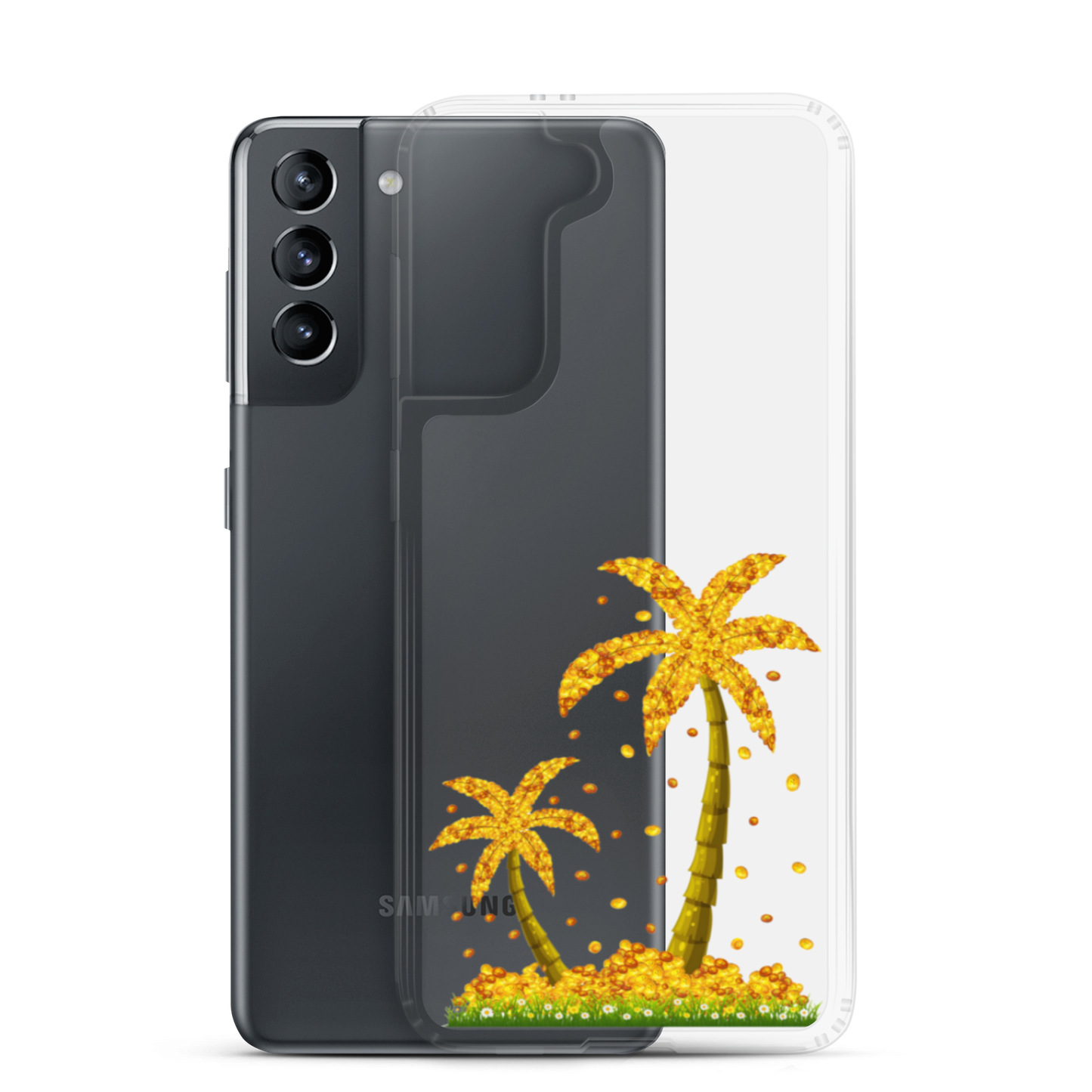 Lucky Gold Coin Palm Trees Samsung Case