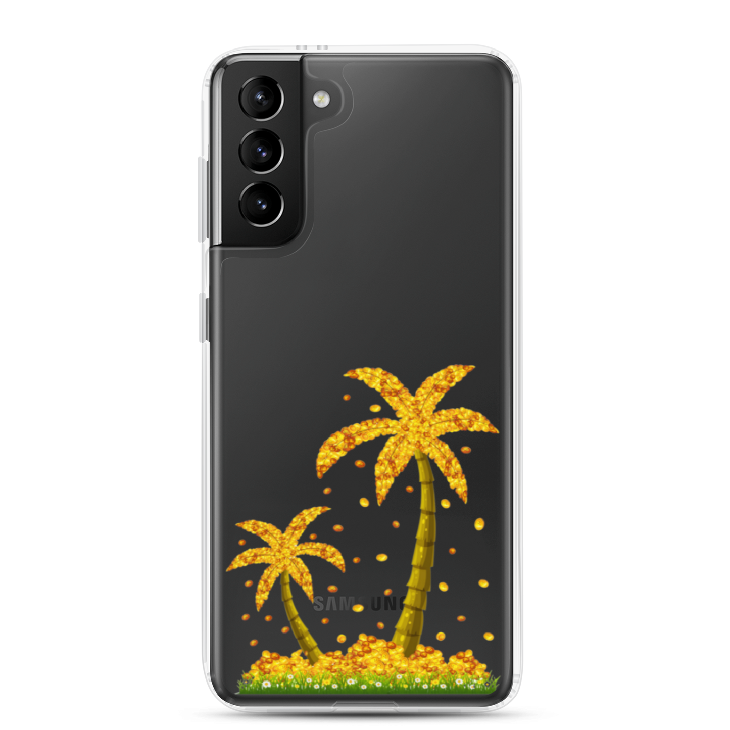 Lucky Gold Coin Palm Trees Samsung Case