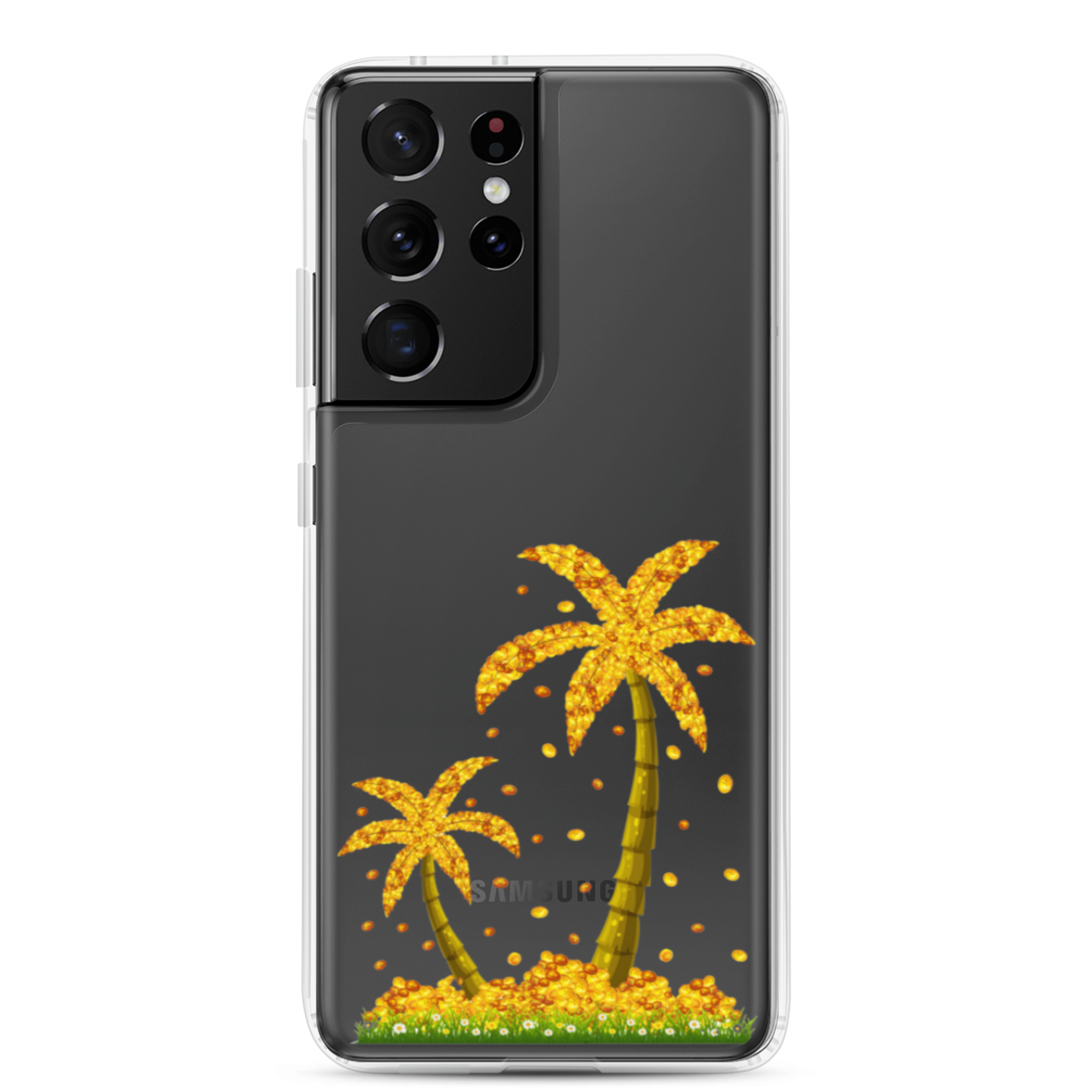 Lucky Gold Coin Palm Trees Samsung Case