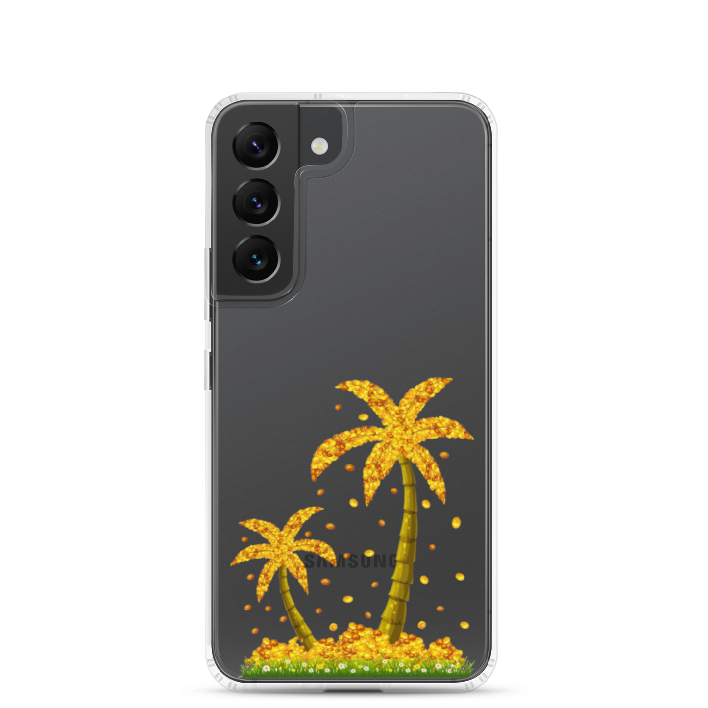 Lucky Gold Coin Palm Trees Samsung Case