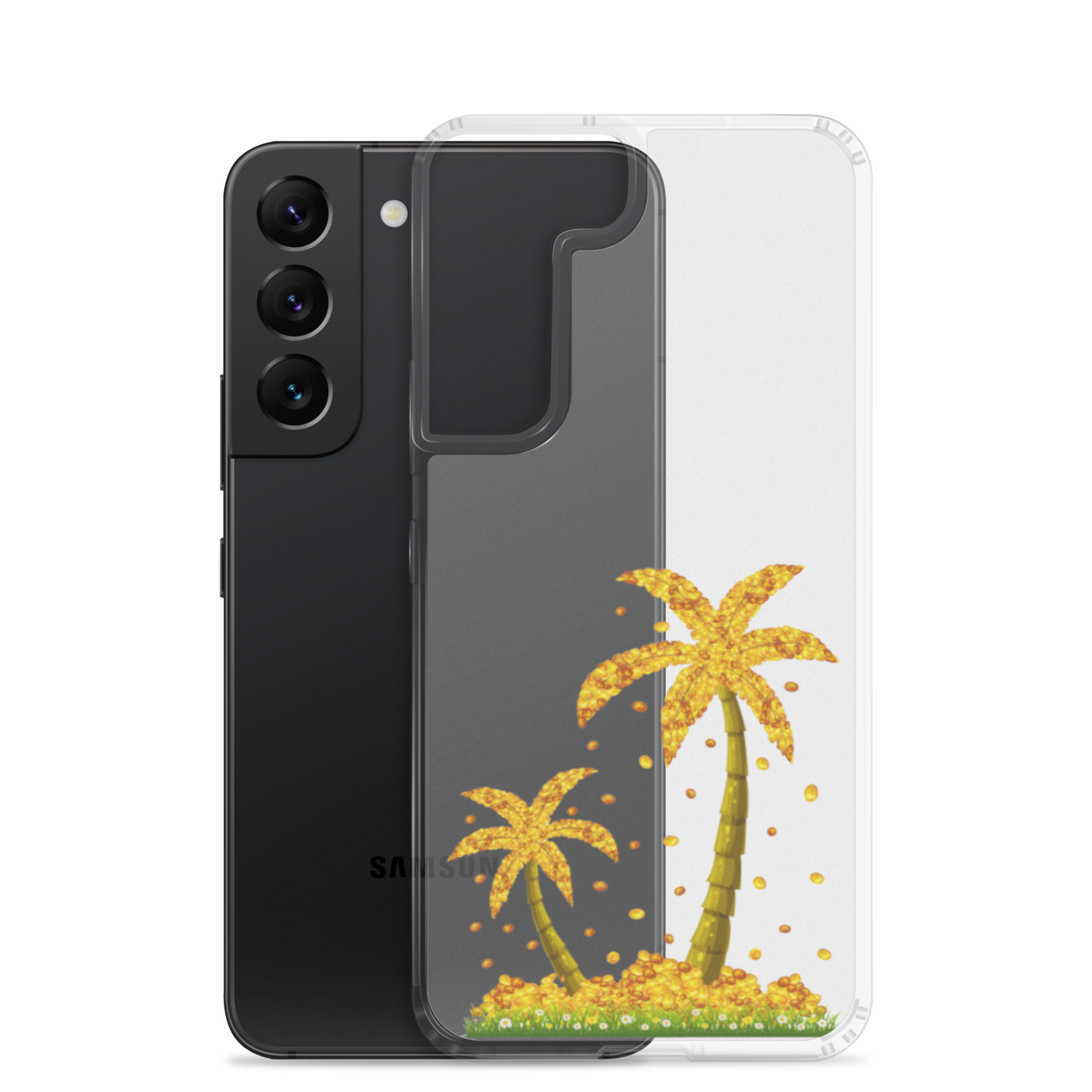 Lucky Gold Coin Palm Trees Samsung Case