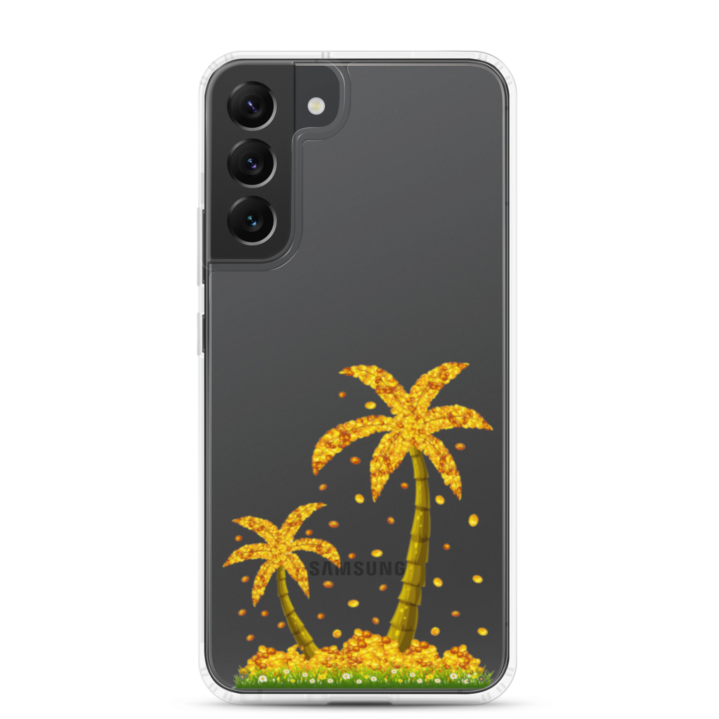 Lucky Gold Coin Palm Trees Samsung Case