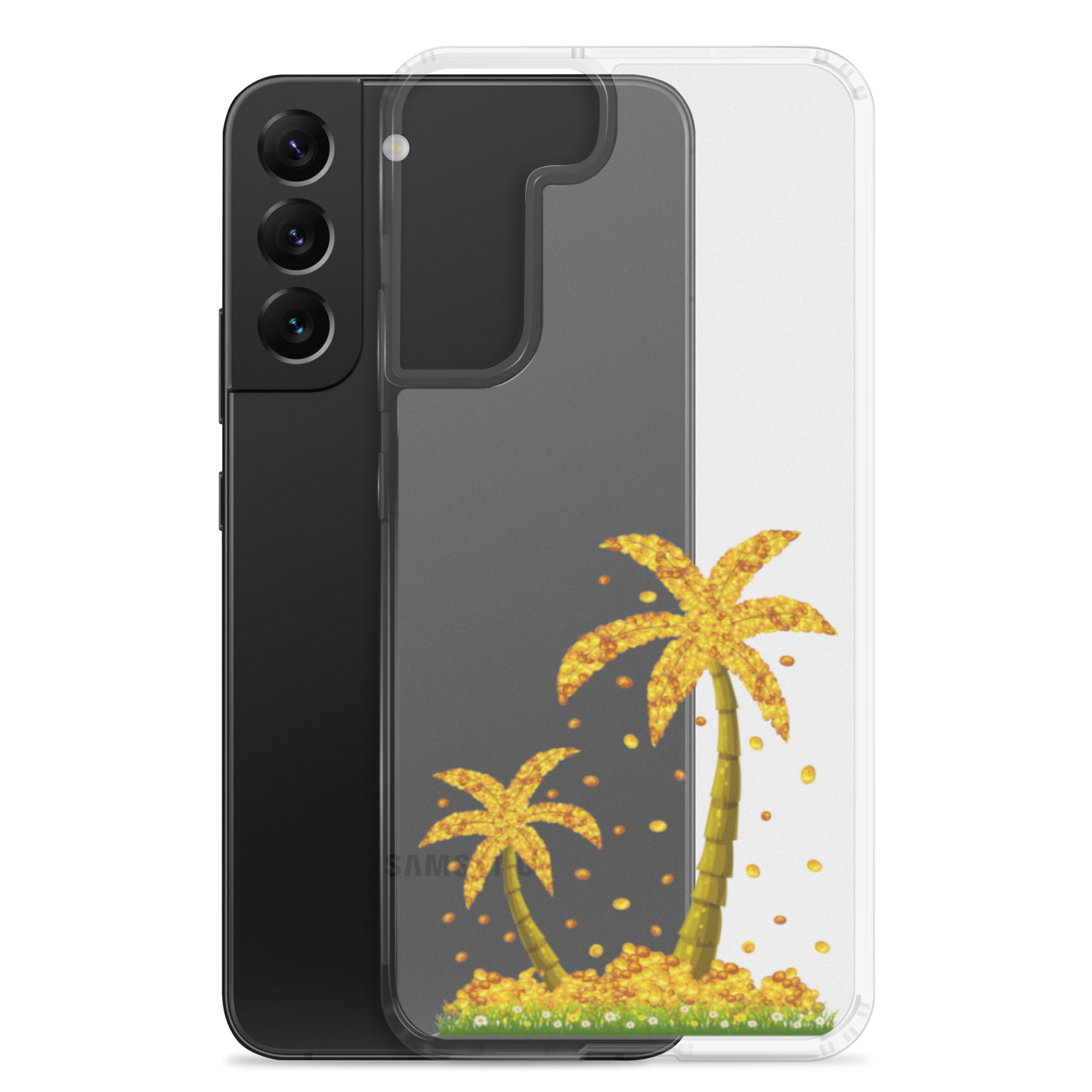 Lucky Gold Coin Palm Trees Samsung Case