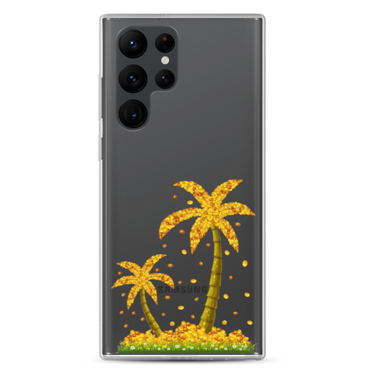 Lucky Gold Coin Palm Trees Samsung Case