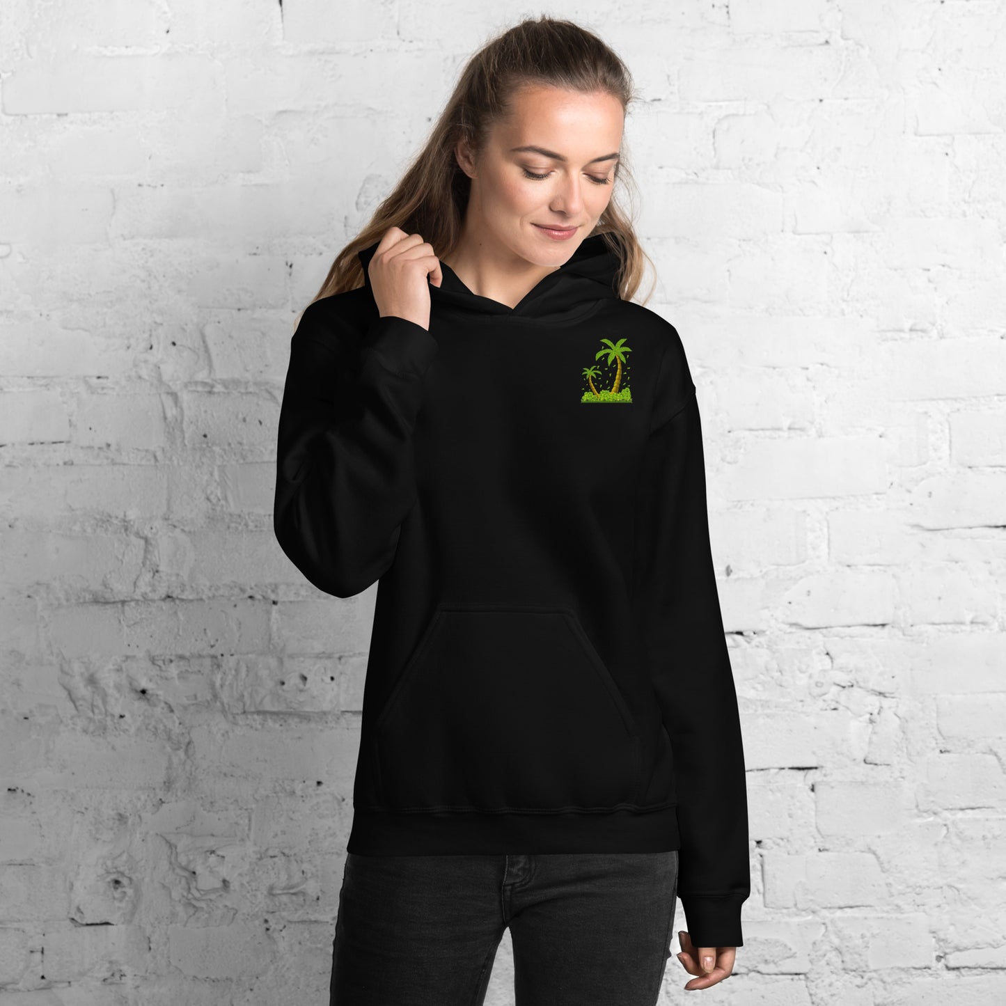 Lucky Money Palm Trees Hoodie for Women