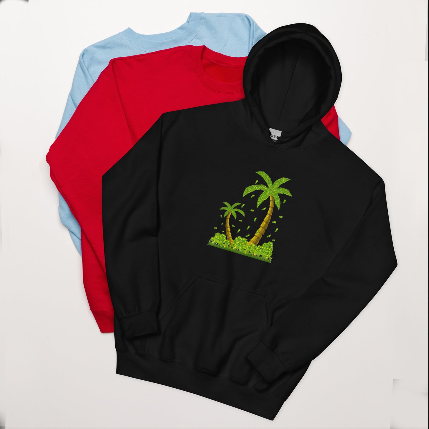 Lucky Money Palm Trees Hoodie