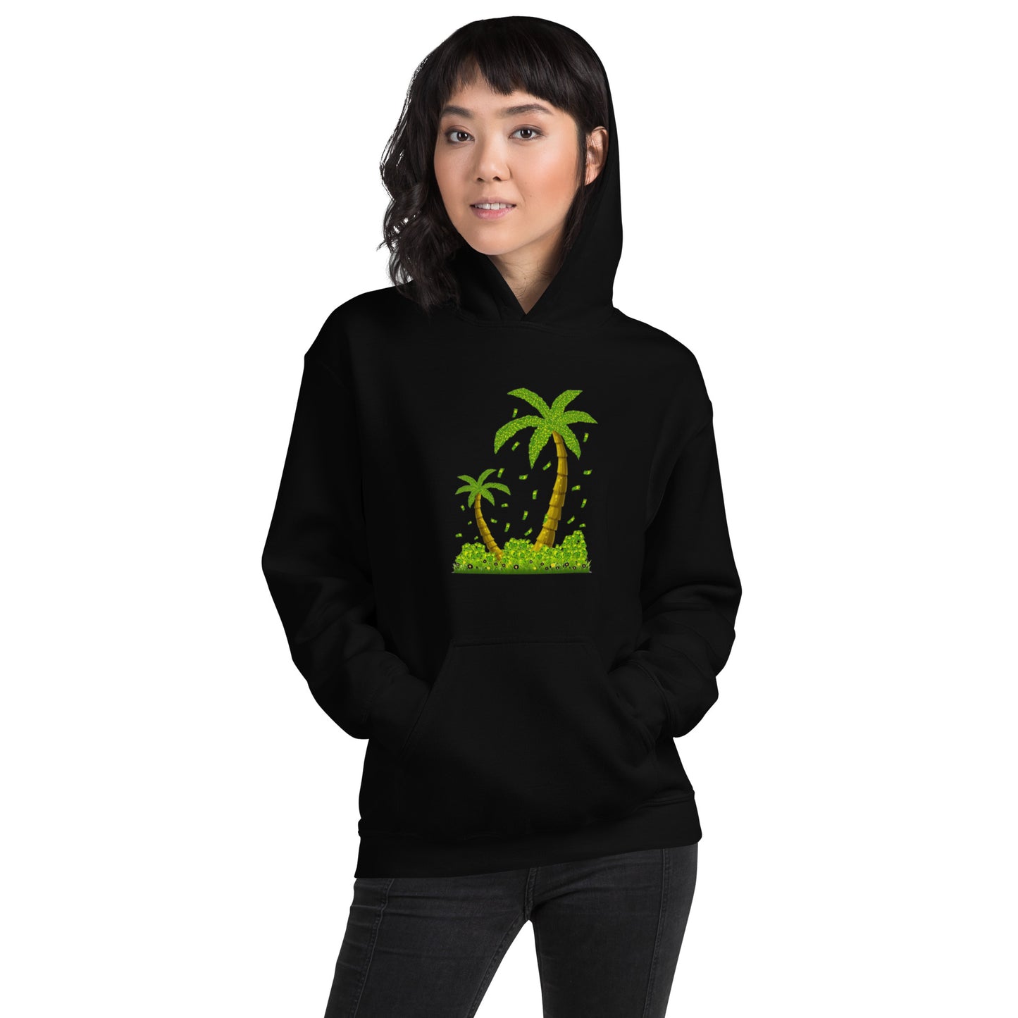 Lucky Money Palm Trees Hoodie