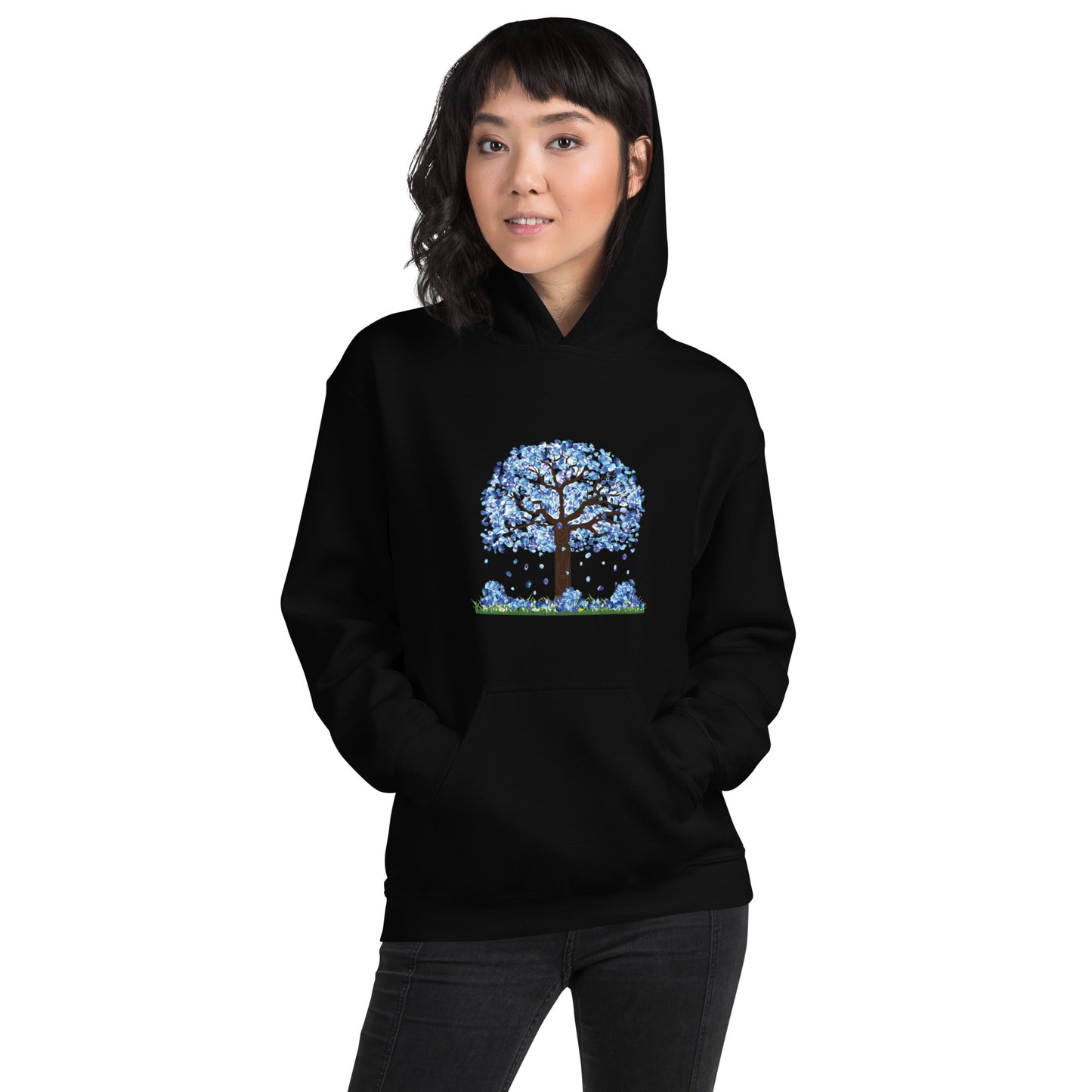 Lucky Diamond Tree Hoodie for Women- Front Print