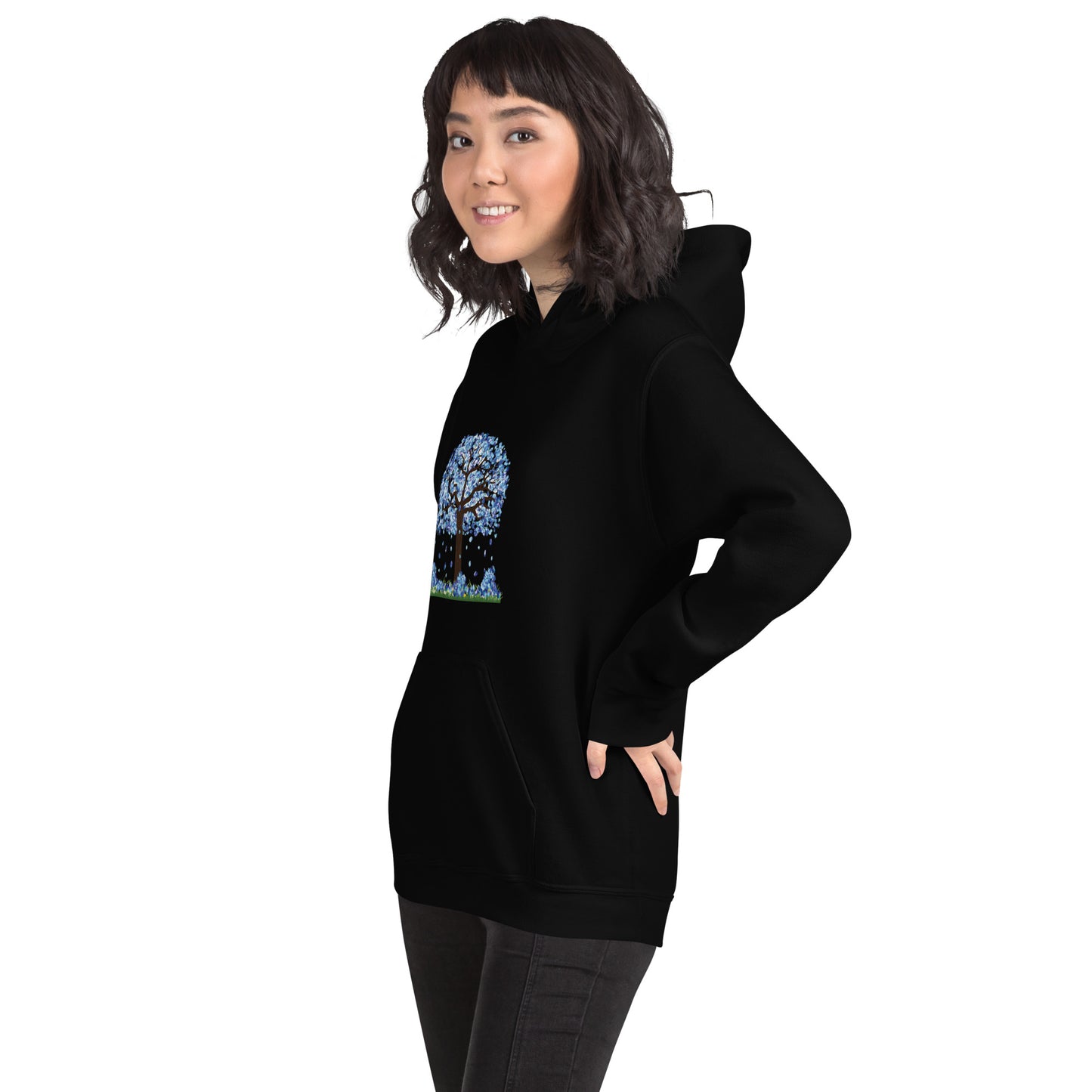 Lucky Diamond Tree Hoodie for Women- Front Print