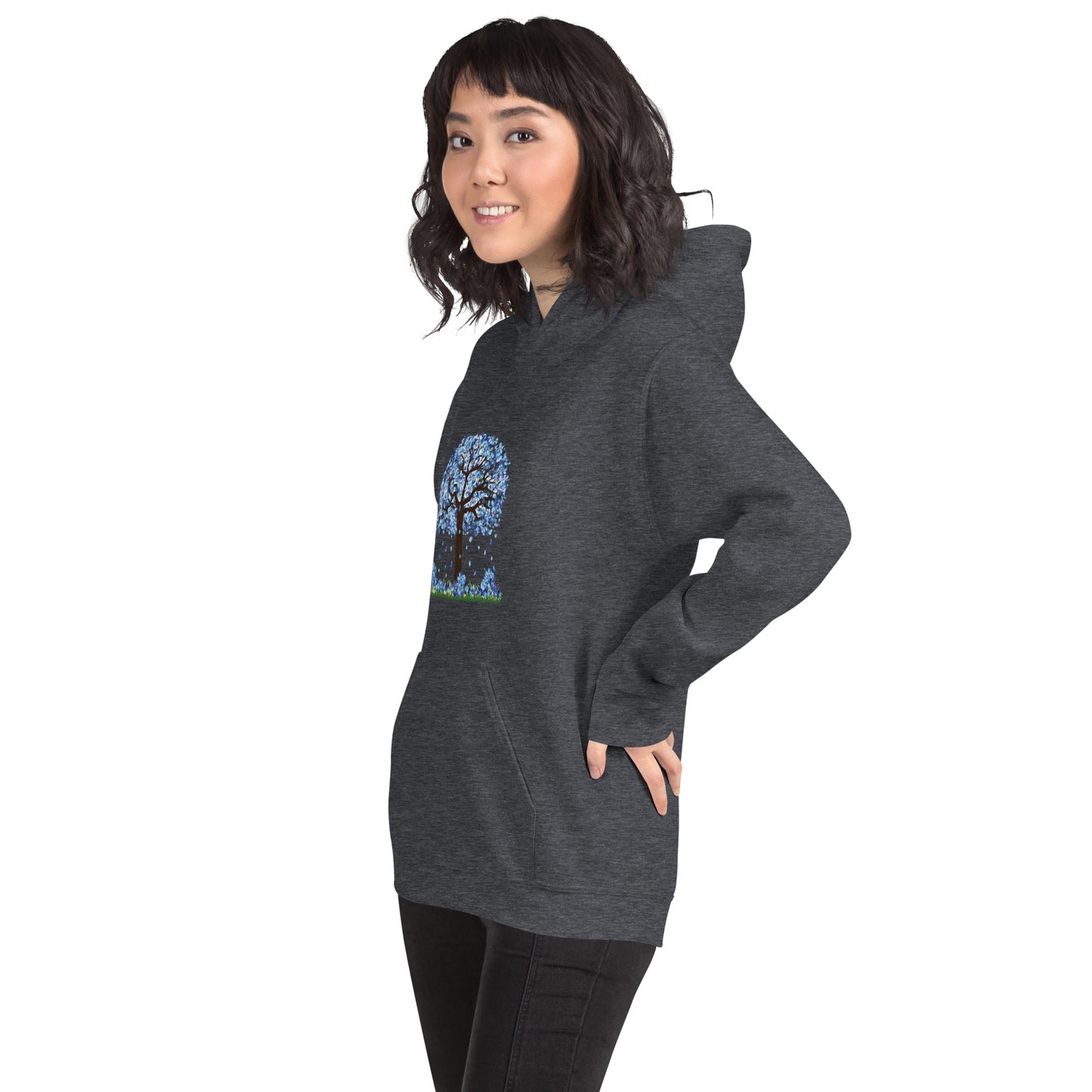 Lucky Diamond Tree Hoodie for Women- Front Print