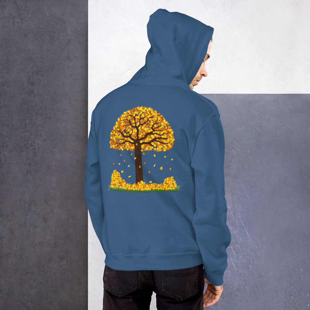 Lucky Gold Coin Tree Hoodie for Men