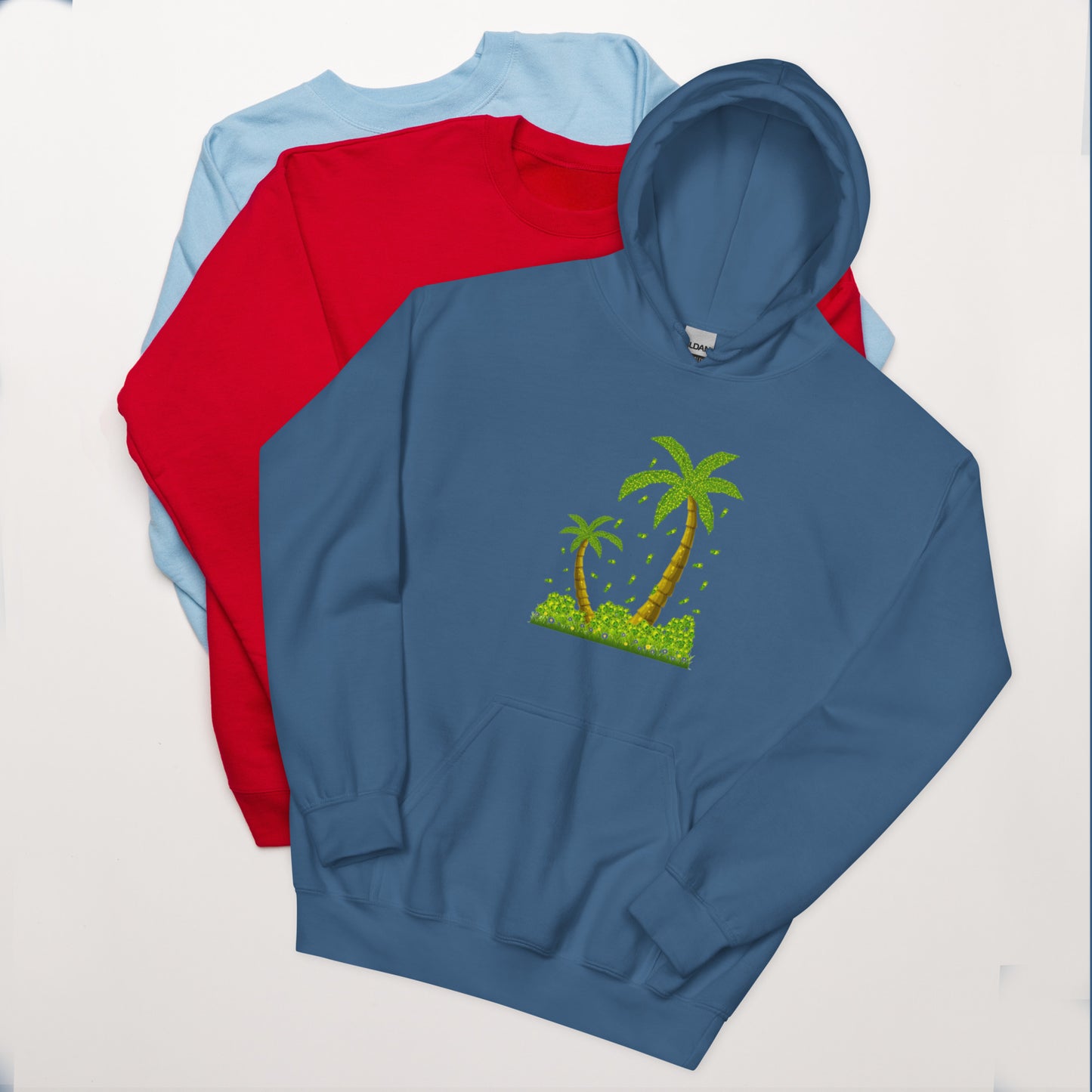 Lucky Money Palm Trees Hoodie