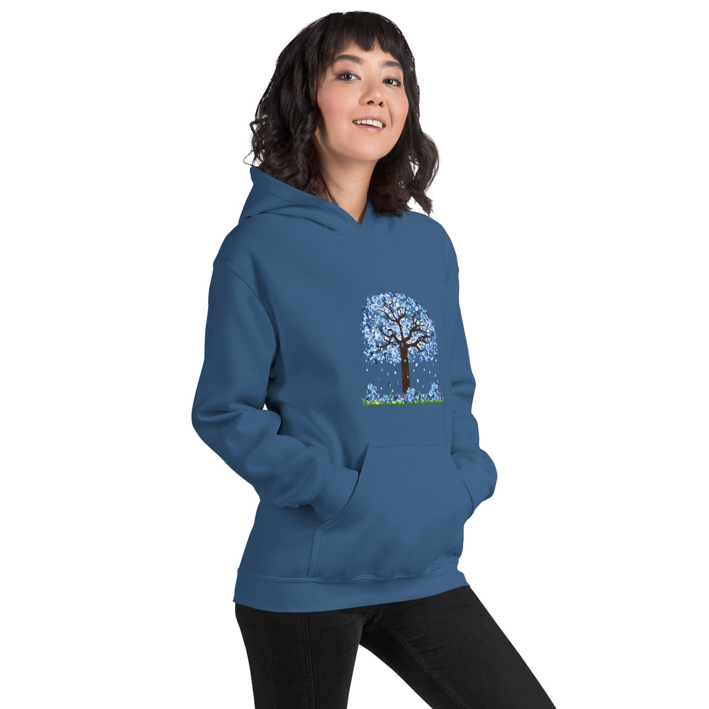 Lucky Diamond Tree Hoodie for Women- Front Print