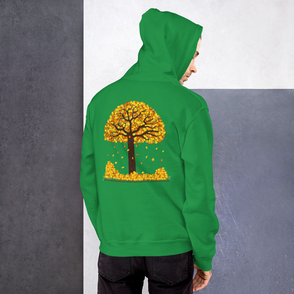 Lucky Gold Coin Tree Hoodie for Men